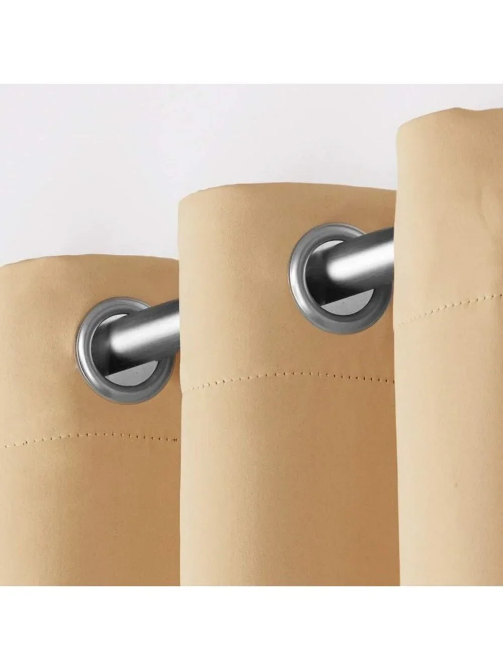 Room Darkening Blackout Grommet Top Curtain Panel Pair, 52